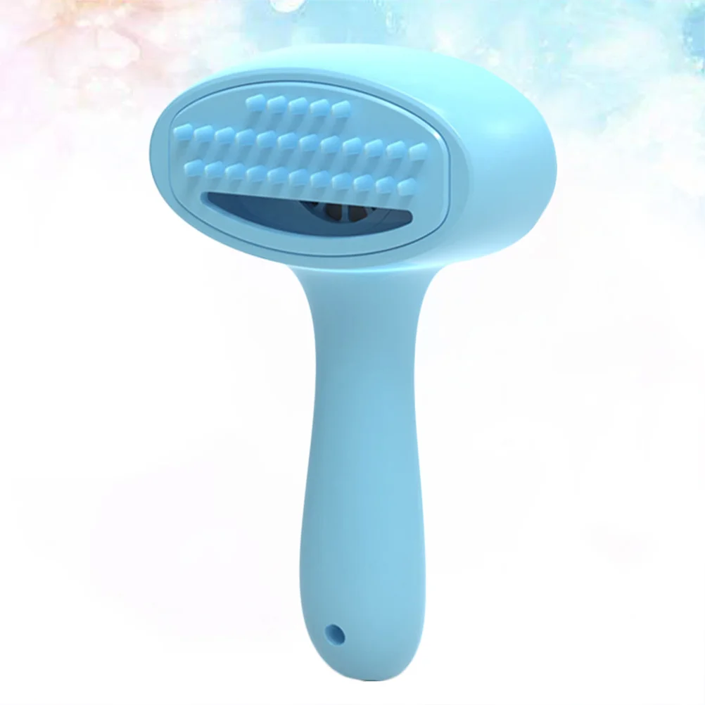 منظف فرشاة شعر الحيوانات الأليفة الكهربائية المحمولة مزيل الشعر باللون الأزرق السماوي للكلاب والقطط مادة ABS صديقة للبيئة
