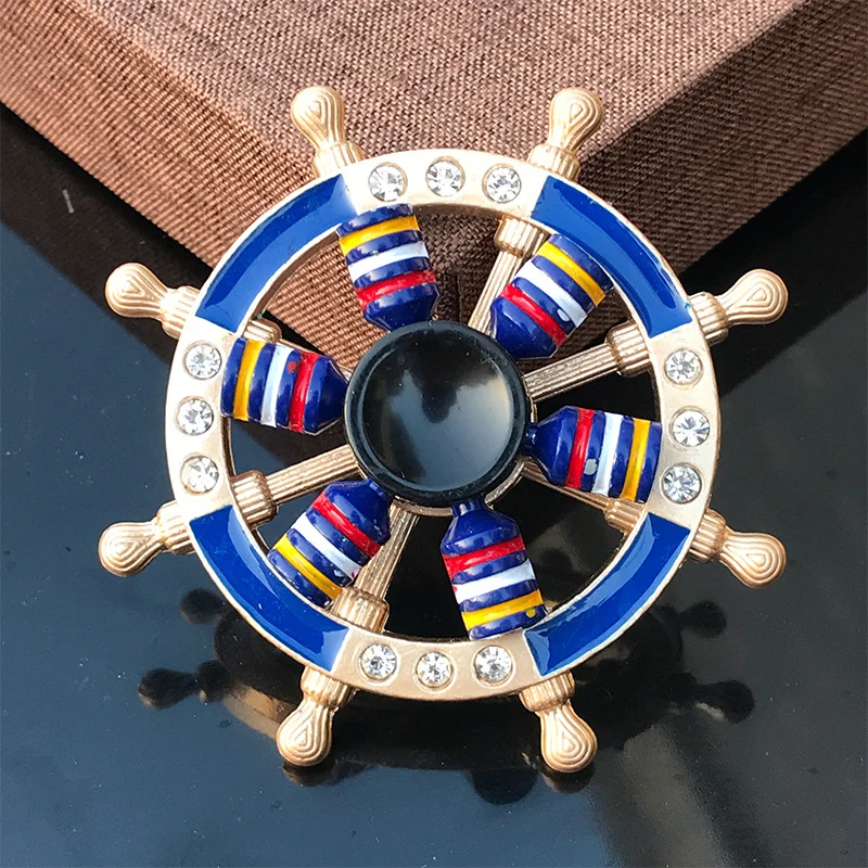 New Double-Layer Finger Gyro Metal Stress Relieving Finger Gyro Creativity Hand Spinner Kids Fingertip Stress Relief Toys