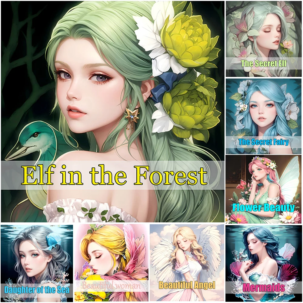 

1pc Elf in the Forest Coloring Book Explore the Magical World of Forest Fairies Adult Drawing Book for many holiday gifts