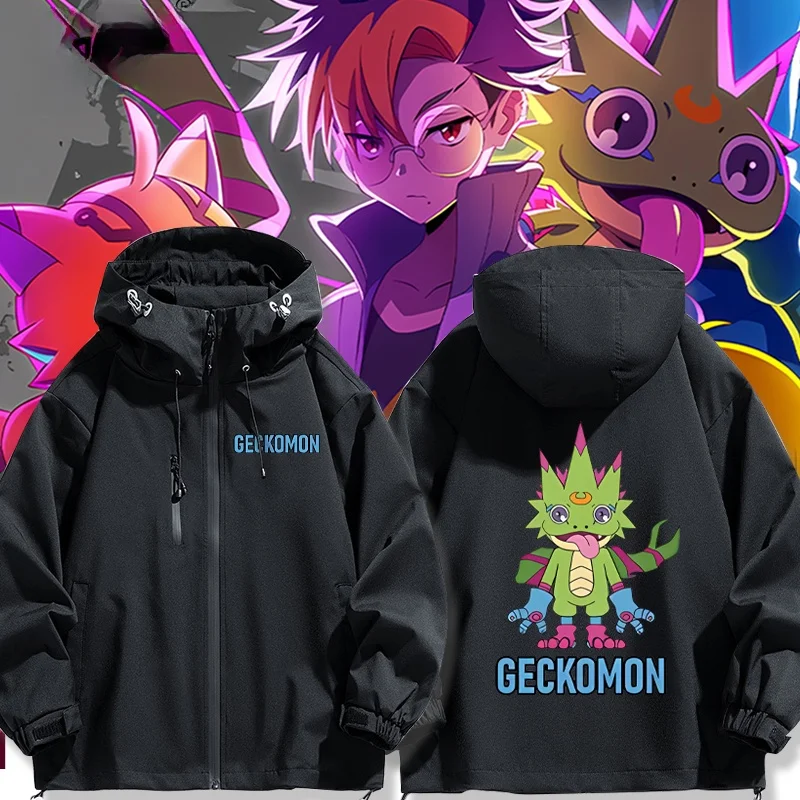 

Куртка-пальто Digital Monster BearBreak Animation Lizard Beast Cartoon Jaet, модная, демисезонная, для всех