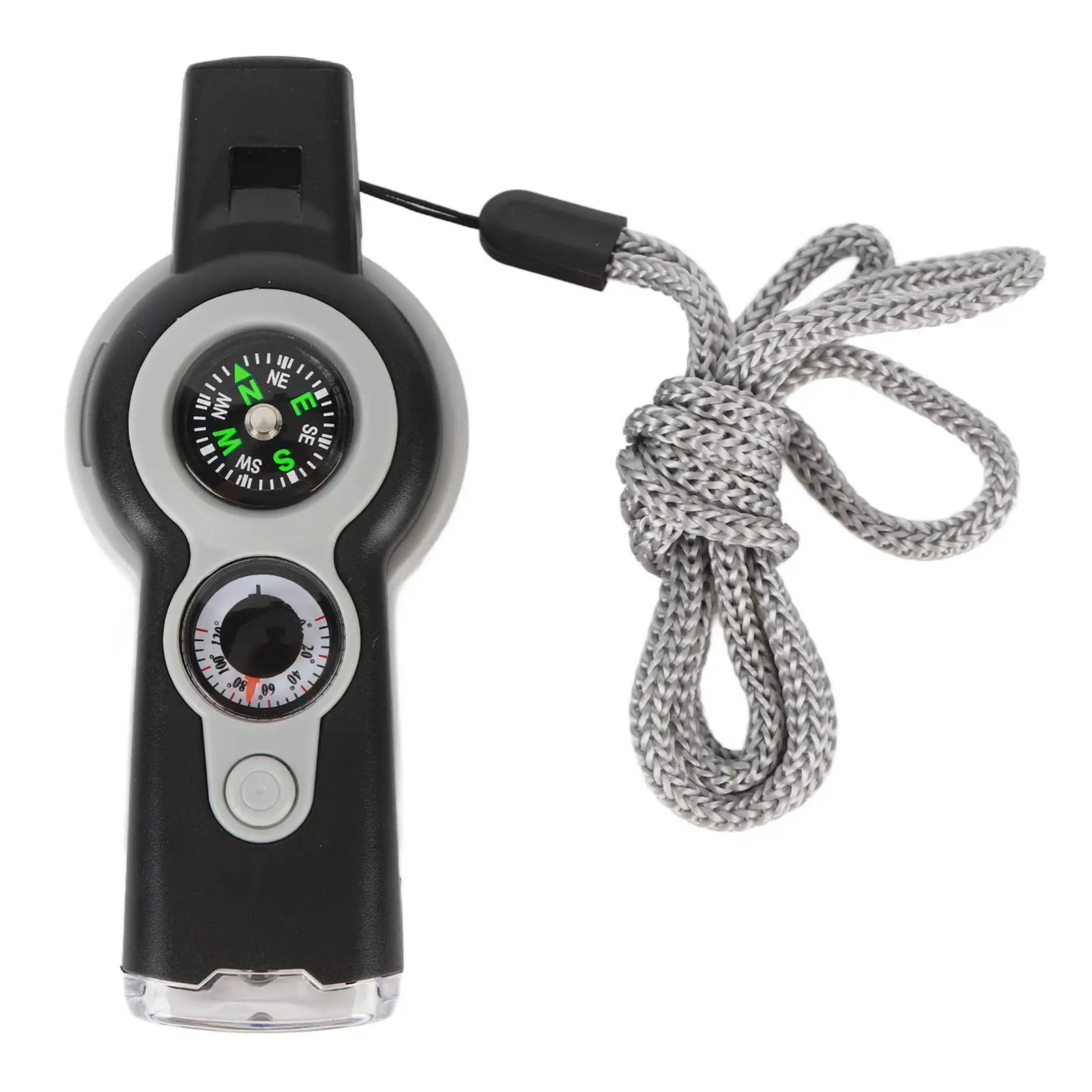 

Emergency Mirror Light with Magnifying Glass & Whistle - Portable for exploration Tool with Lanyard