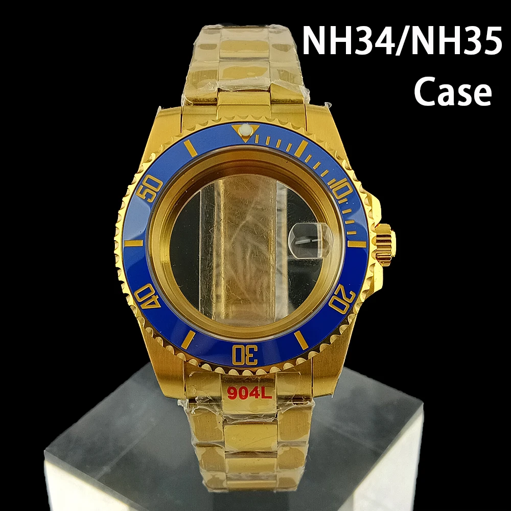 

Корпус часов NH35/корпус часов NH34, корпус из нержавеющей стали, мужские часы, подходящие для часов с механизмом NH35/NH34, аксессуары