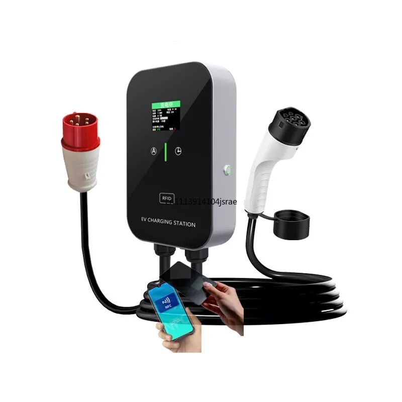 22kW AC EV Charging Station, Type2 EU Standard 380V Three‑Phase Electric Car Charger, CCS2 Compatible Charging Pile