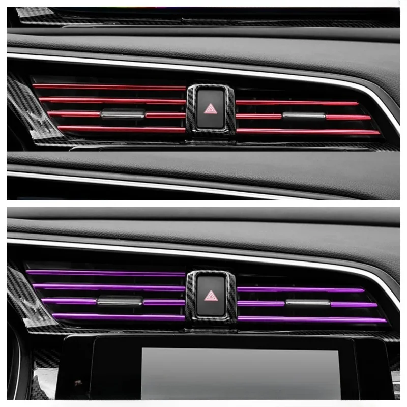 

10PCS automobile interior air conditioner U-shaped automobile air conditioner vent ornament and edge protection strip.