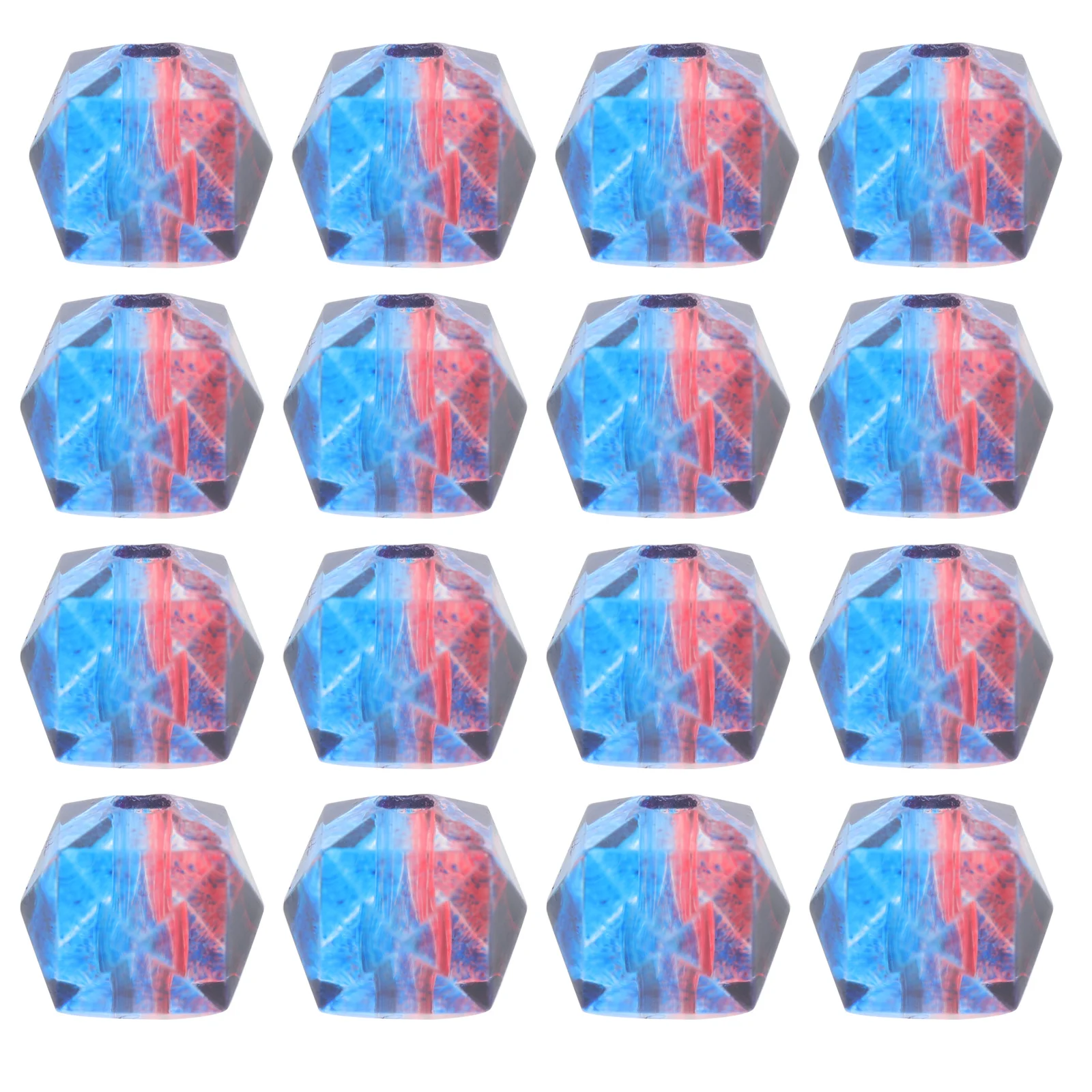 

200Pcs Spray Paint Beads Parts Acrylic DIY Loose Beads for Necklace Bracelet Earrings Brooch Hair Accessory Decoration Supplies