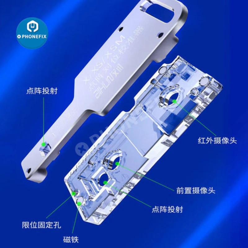 JCID AiXun calibratore di precisione per proiettore Face ID Dot per iPhone X XS/XR 11/11Pro/11 Pro Max Face Id Flex riparazione allineamento cavo