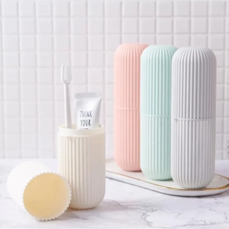 Travel Portable Toothbrush Toothpaste Holder Storage Case Box Organizer Household Storage Cup Outdoor Holder Bathroom Accessorie