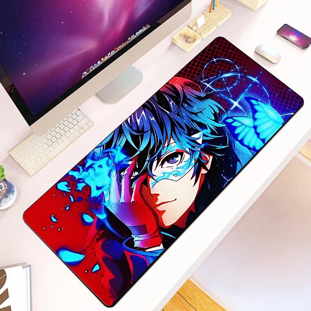 

Persona 5 Mousepad HD Printing Computer Gamers Locking Edge Non-slip Mouse Pad XXL90x40cm Keyboard PC Desk Pad