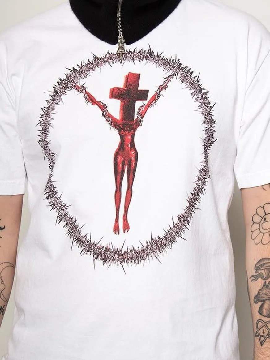 تي شيرت West Coast Tattoo Fyzc Bandit Print Trendy Street Hip-hop Niche Limited Edition Chicano