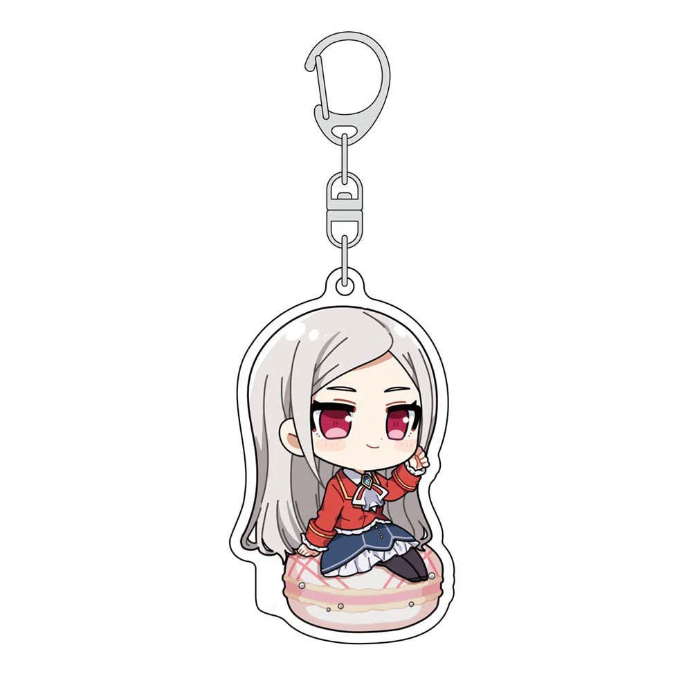 Loen Anime Store I`m in Love with the Villainess Claire & Rae Mana Acrylic HD Figure Keychain Decor Pendant Collection About6cm