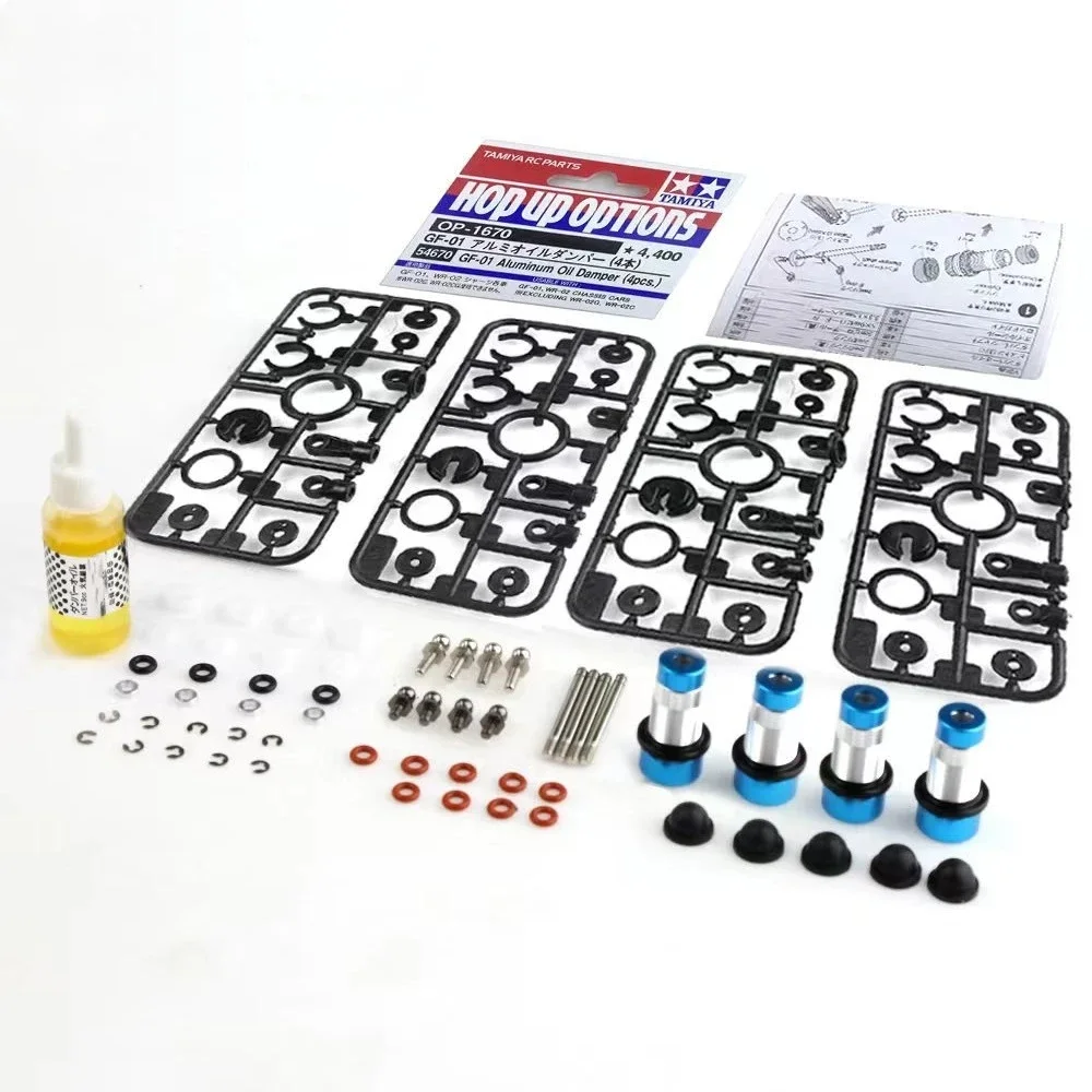 Metalowe amortyzatory olejowe 54670 do Tamiya WR-02 GF-01 G6-01 XV-01 WR02 GF01 G601 XV01 1/10 RC Car Upgrade Parts