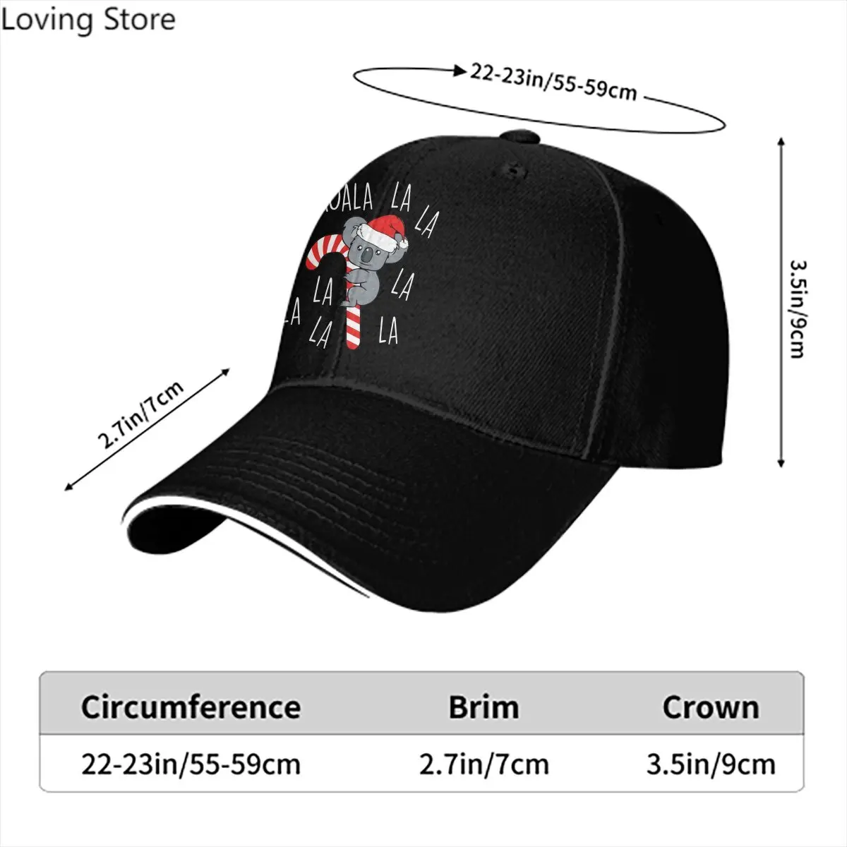 Pure Color Dad Hats La La La Hat Sun Visor Baseball Caps Australian Koala Peaked Cap image 3