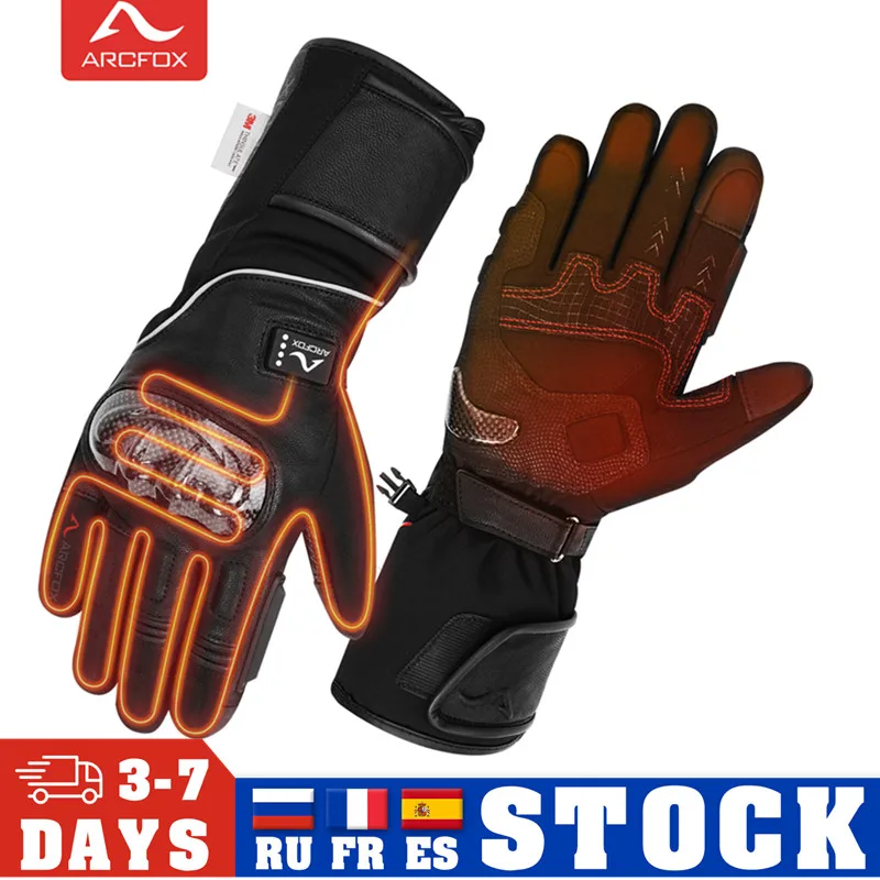 

Electric Heating Motorcycle Gloves Water Resistant Riding Protectives Gears Winter Warm Thermal Heated Racing Motorcross Guantes