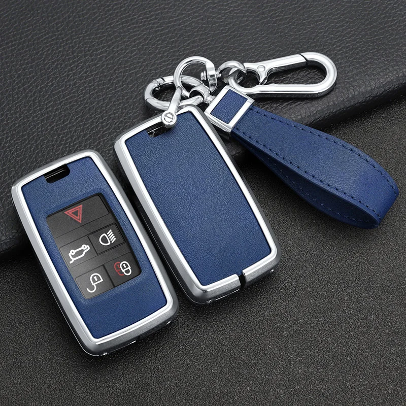 

Alloy Car Key Case Cover Shell For Land Rover Range Rover Sport Velar Evoque Freelander2 Discovery Jaguar XF XJ XJL XE