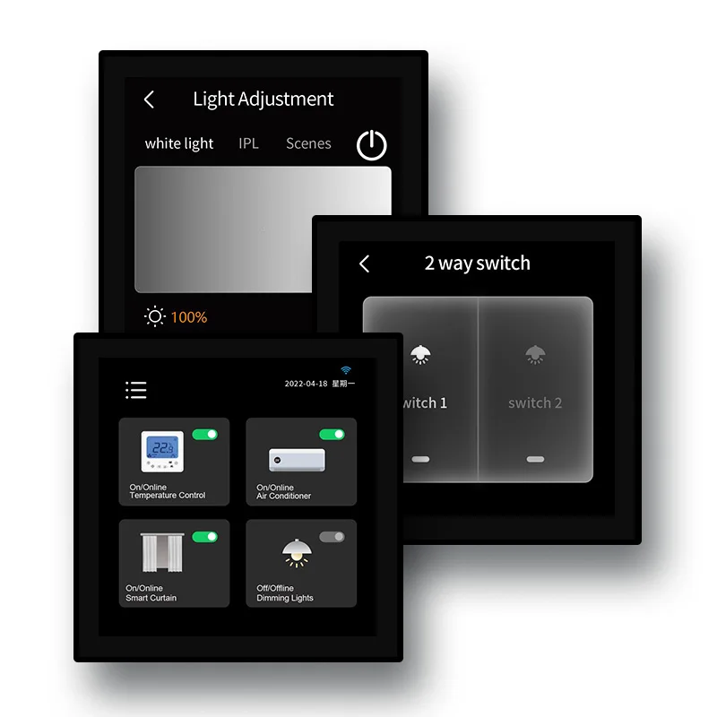 

2022 newest linux smart home automation control panel with tuya smart life APP Alexa google home voice control function