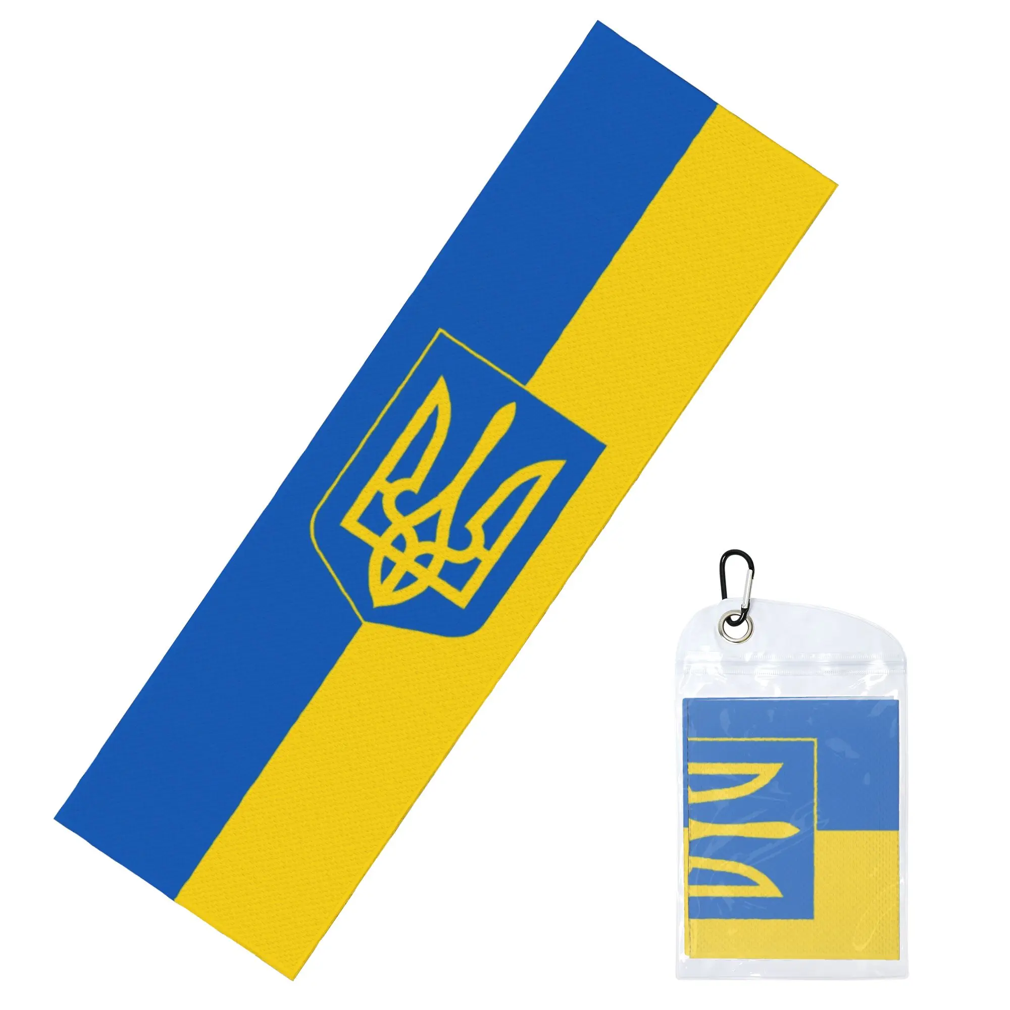 Coat of Arms Ukraine Ukrainian Flag Cold Exercise Towel   Super Soft Breathable Instant Cooling Towel Yor Gym Towels