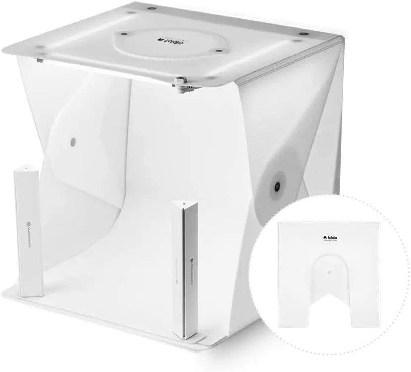 

15-inch Portable Studio Lightbox with Dimmable LED Lights, CRI 97+, Includes Background Sheet for Product Photography