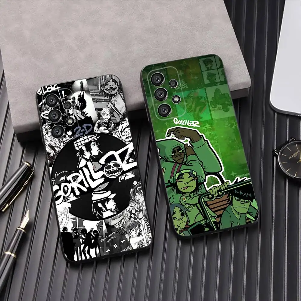 

Rock Band G-Gorillaz Phone Case For Samsung Galaxy A13,A21s,A22,A31,A32,A52,A53,A71,A80,A91 Soft Black Shell
