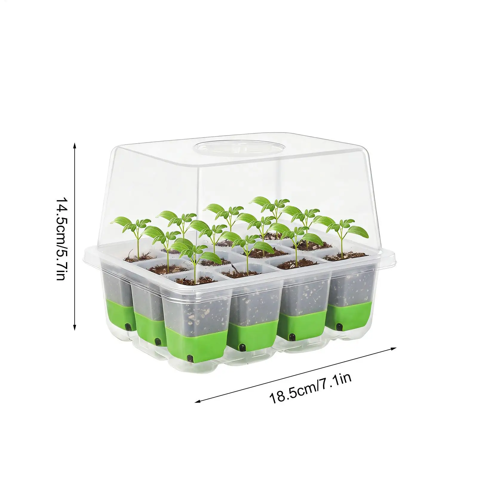 Silicone 12 hole seedling pot Silicone Seedling Starter Trays for Starting Plant Seeds Garden Plant Nursery Pot for Tomato view 6