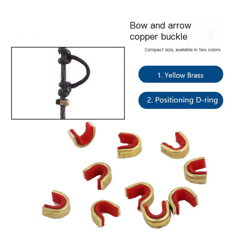 

Зажимы с пряжкой для стрельбы из лука, медные зажимы, охотничьи стрелы, точки, зажимы для тетивы, 10/20/50 шт.