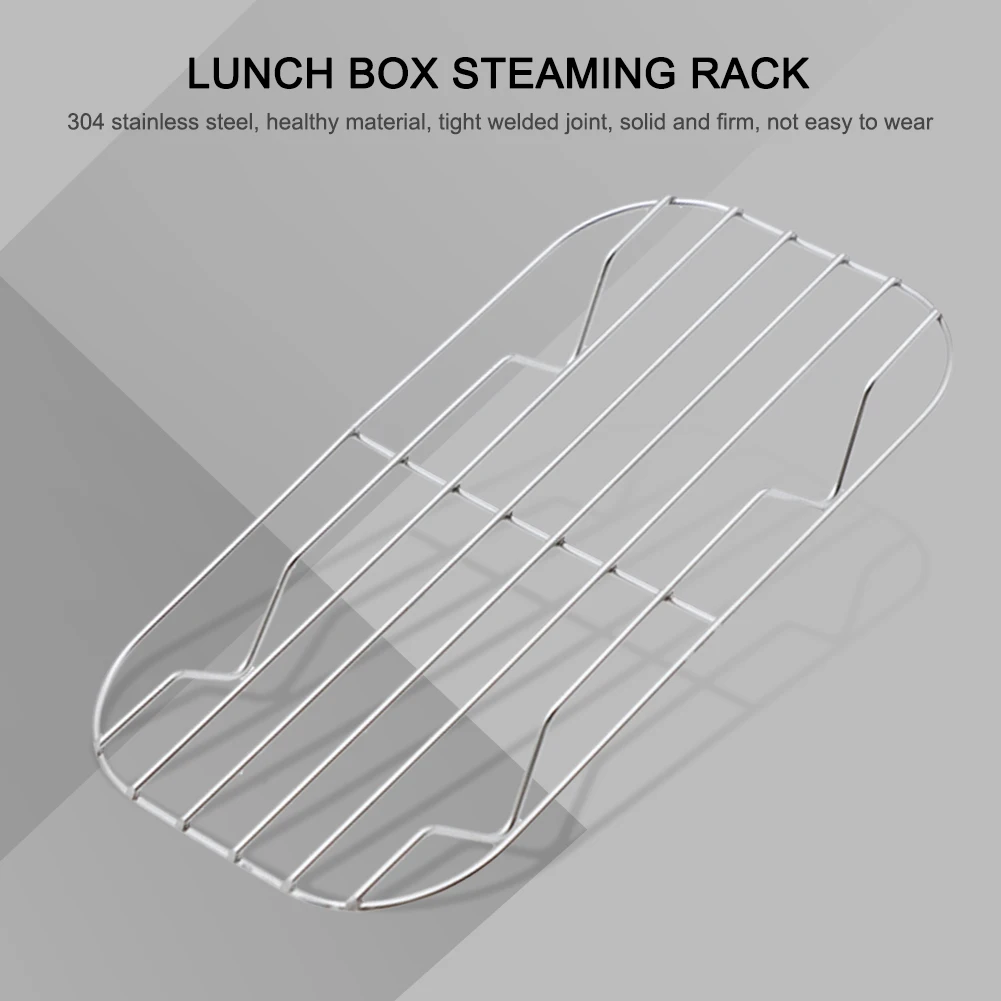 

Camping Lunch Box Steaming Rack Stainless Steel Lunch Box Steaming Stand Heat-resistant Outdoor Picnic Cookware Cooking Supplies