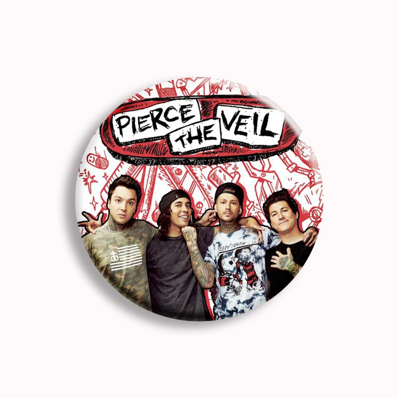 Pierce The Veil Music Band si scontrano con The Sky Album Cover Soft Button Pin Music Lover spilla fan raccogliere regalo per gli amici