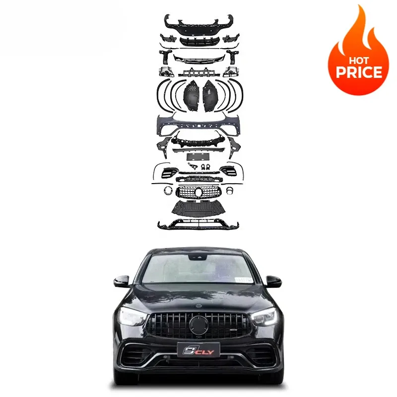 

GLC Coupe X253 GLC63s Body Kit - Front Bumper, Grille, Fender Flare, Diffuser & Exhaust | Limited Time Offer