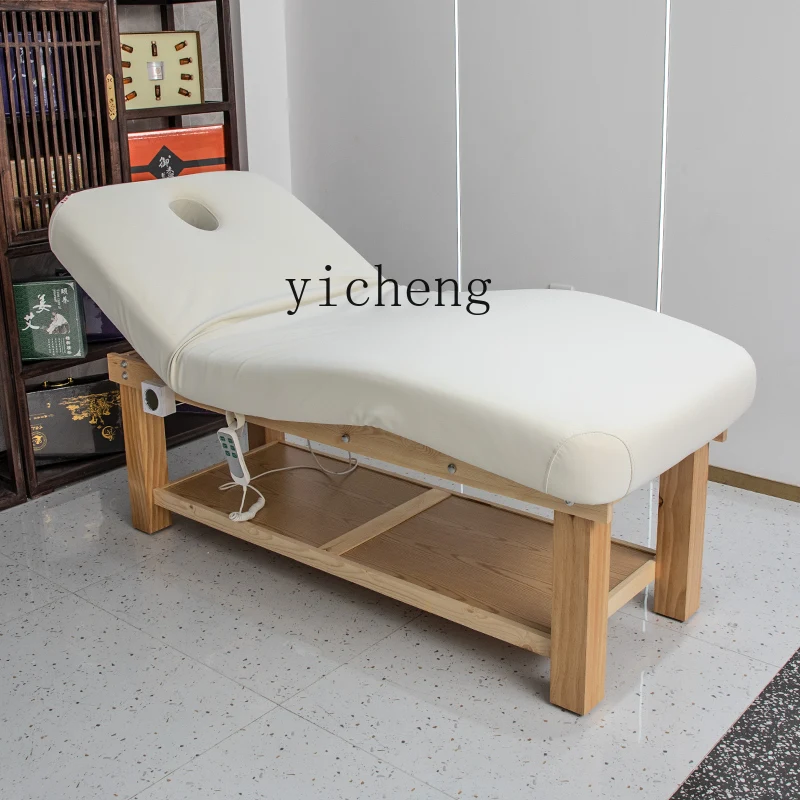 

Xl Solid Wood Electric Lift Beauty Care Bed Dedicated Constant Temperature Heating Ear Cleaning Bed