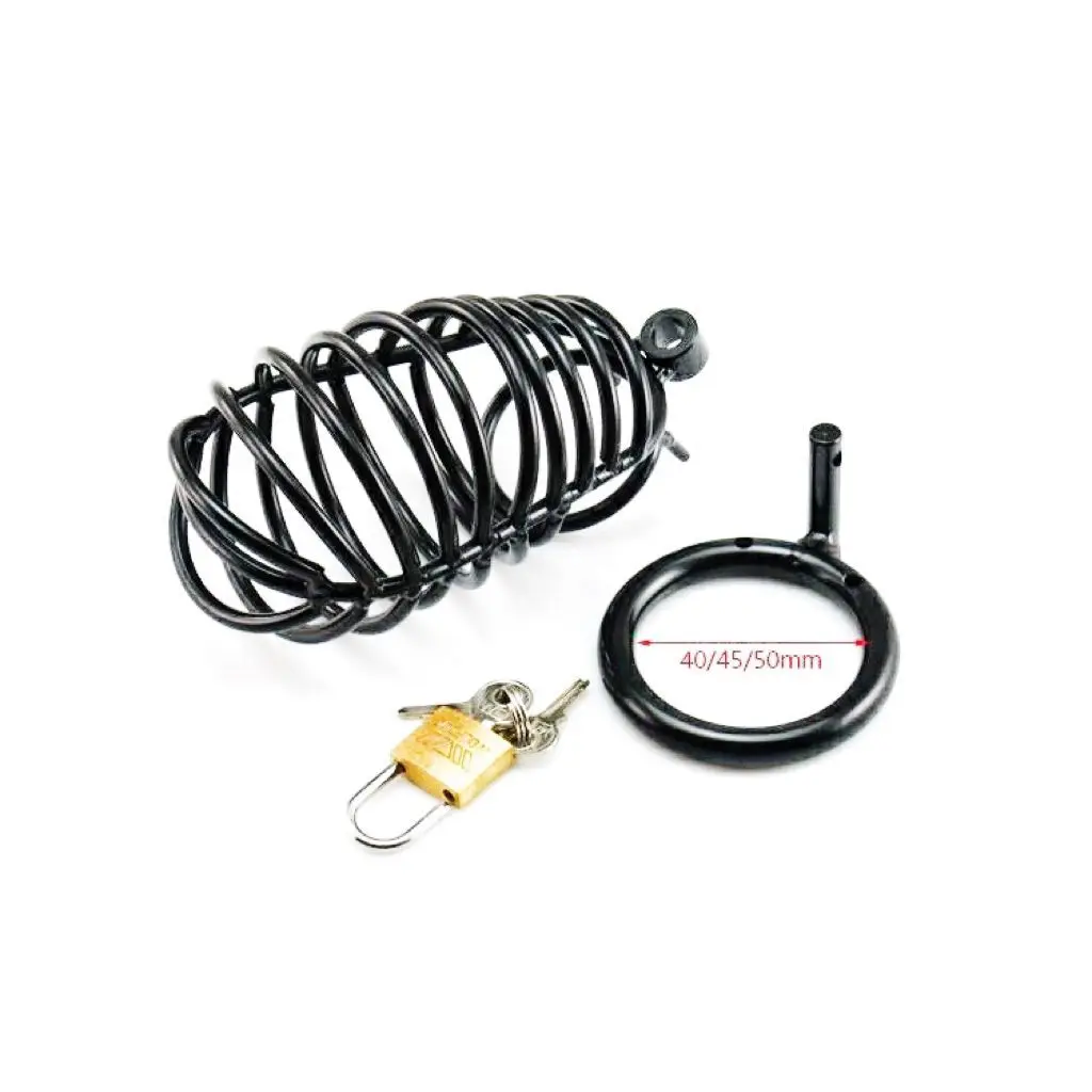 Stainless Steel Black Chastity Cage CB6000 Long Big Cock Cage Penis Lock BDSM Bondage Sex Toys For Men Cbt Male Chastity Device