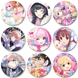 32/44/58mm The Idolm@ster Pin Handmade Brooch for Clothes Cartoon Cosplay Badge Backpack Decoration Jewelry Gift