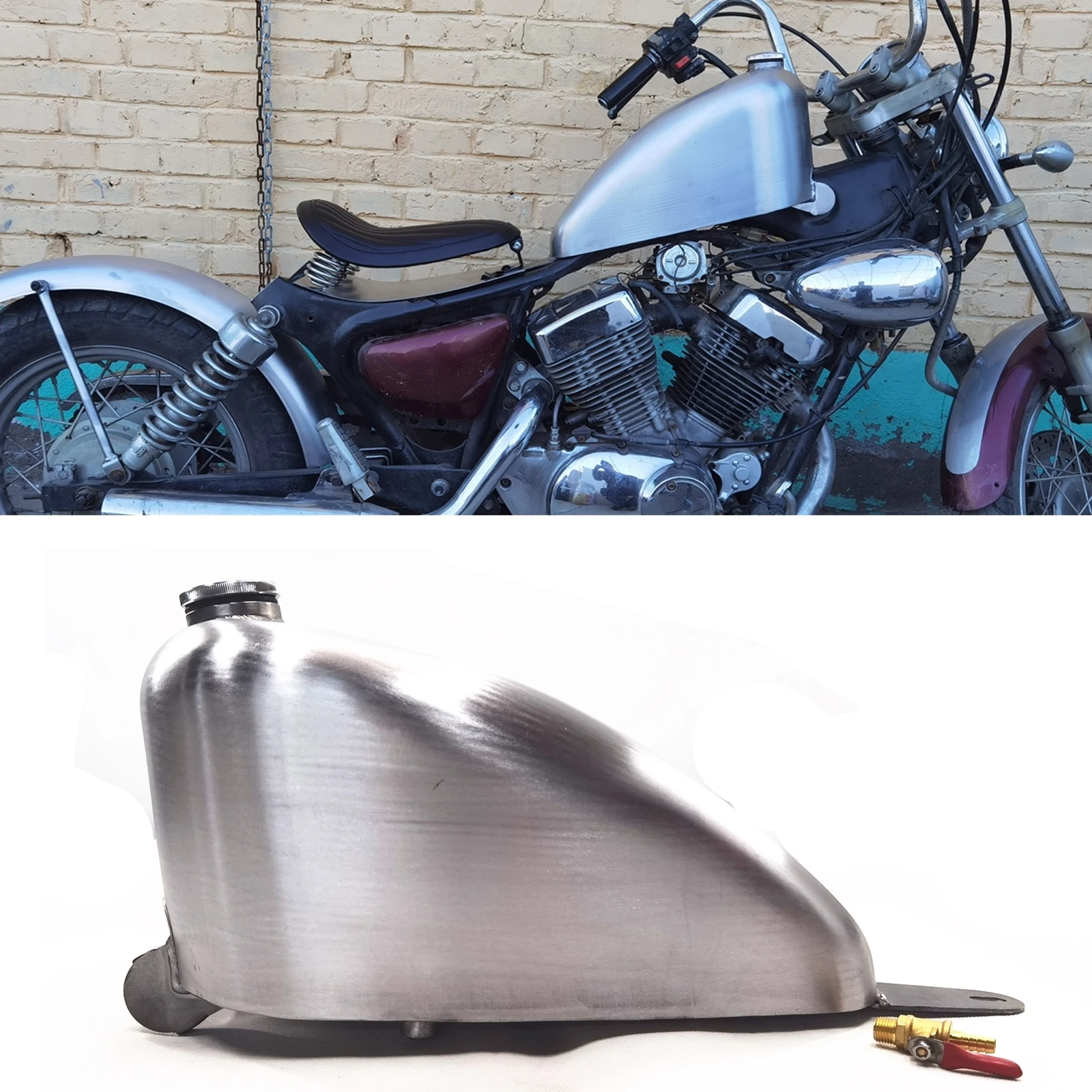 6L Motorcycle Petrol Gas Fuel Tank For YAMAHA Virago XV250