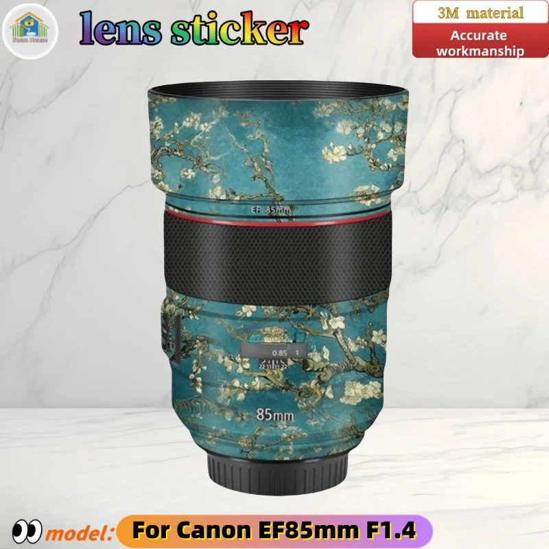 

EF85F1.4 For Canon EF85mm F1.4 Camera lens sticker, DIY skin, Precision tailoring wear-resistant protective film