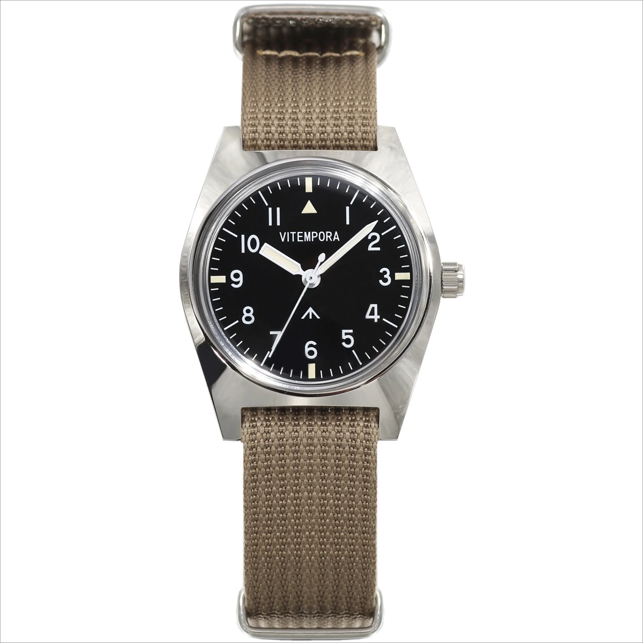 Vitemora 7120 Men's Manual Winding Mechanical Watch - 36mm Retro Hardcore Style Classic Simple