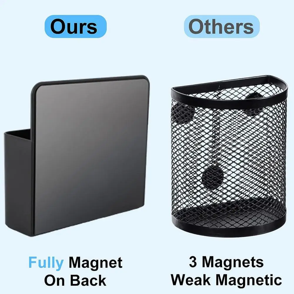 Heiße Neue Magnetische Stift Halter Löschen Marker Lagerung Box Bleistift Organizer Tasse Locker Organisatoren Für Home Office Kühlschrank Kühlschrank – Detail 3