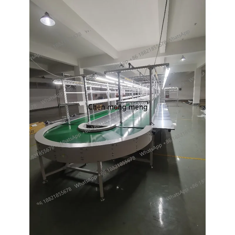 Industrial Flat Belt System Machine Cargo Grain Curve Straight Types of Grip Pattern Modular Plastic Pvc Belt Conveyor