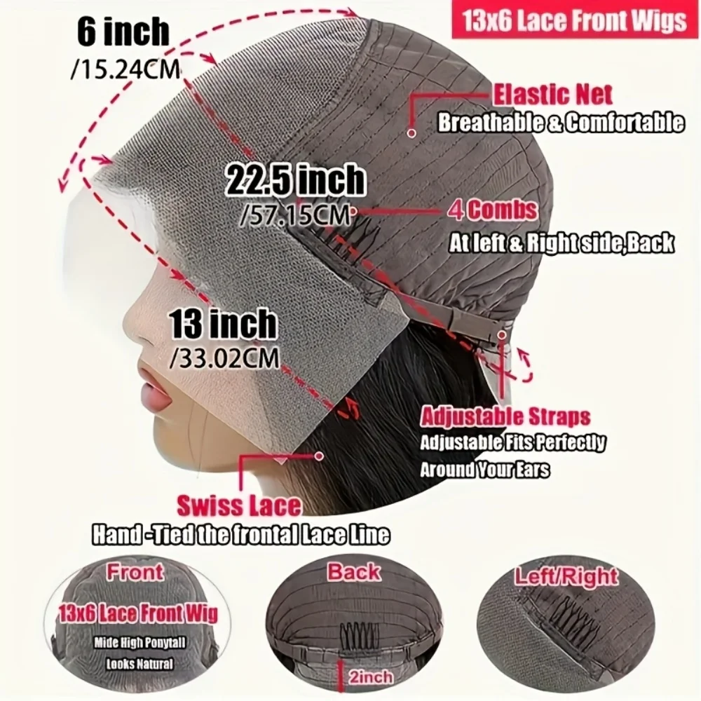 موجة المياه الشوكولاته براون الدانتيل شعر مستعار أمامي موجة عميقة شعر مستعار شعر الإنسان 13x6 220% الكثافة شعر مستعار مجعد شعر الإنسان البني الباروكات قبل قطعها