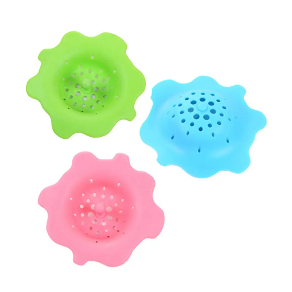 

Blue Silicone Sink Strainer Fits Most Drains Reusable Clog Resistant Filter for Kitchen Bathroom Tub Sink Strainer