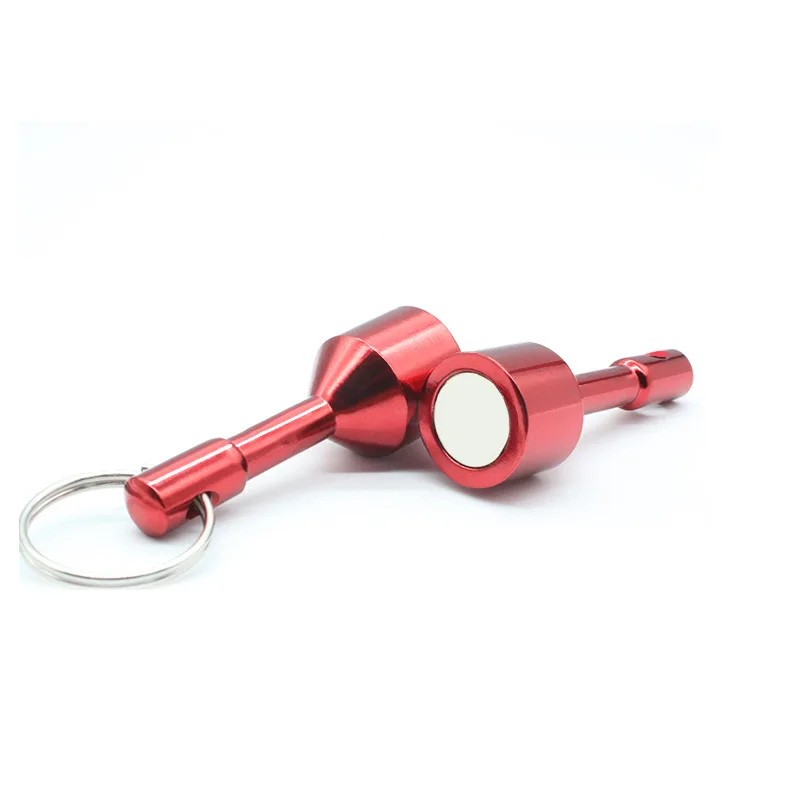 15mm Red Color Magnetic Pendant Weight Key Chain Diameter 15mm Strong Magnetic Tester Magnet Identifier Magnet Pendant Wholesale