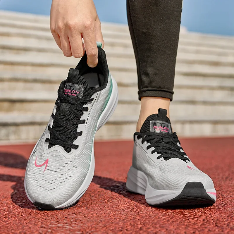 

Outdoot Running Shoes Men Thick-soled Breathable Anti-slip Casual Shoes Men Comfortable Lightweight Lace-up Sports Shoes Men