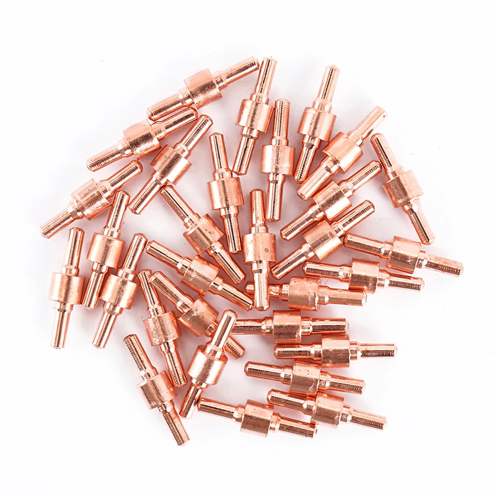 100pcs Consumables Extended Long Tip Electrodes and Nozzles for PT31 CUT 30 40 50 Air Plasma Cutter Welding Tools 2023