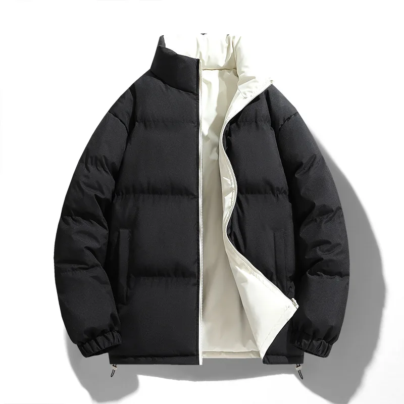 

Мужское двустороннее носимое длинное пальто на пуху Jaet, теплое пальто для пары, повседневное длинное пальто из полиэфирного волокна на зиму