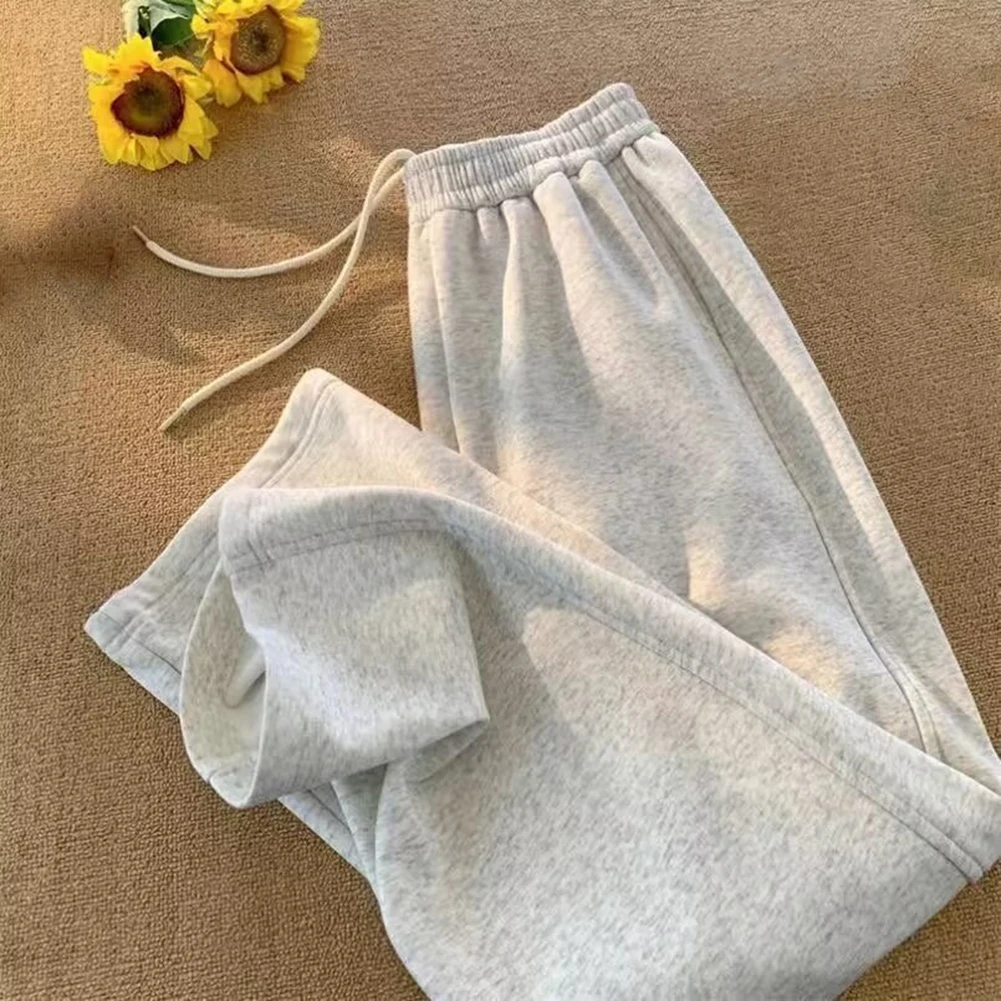 

Men Pants Thicker Plus Velvet Sporty Streetwear Trousers Pockets