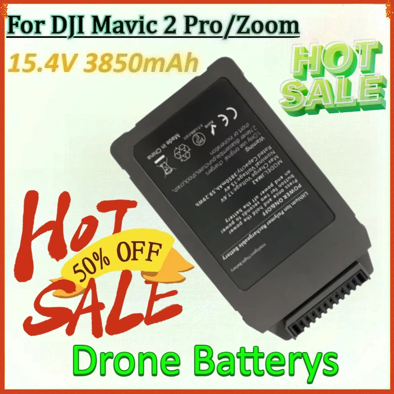 

Mavic 2 Battery 15.4V 3850mAh for DJI Mavic 2 Pro/zoom Maximum Flight Time of 31mins Intelligent Flight Drone Battery