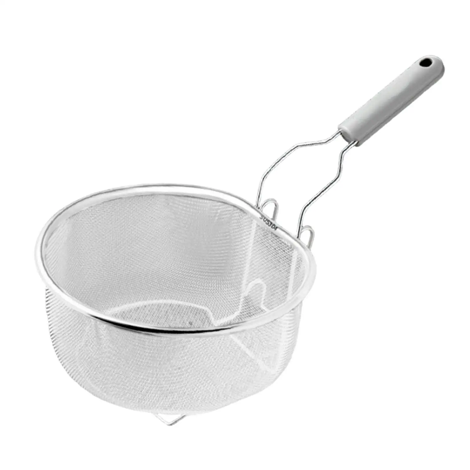 Fry Basket Stainless Steel Deep Fryer Basket Reusable Cooking Accessory for Kitchen Restaurant Bar 2