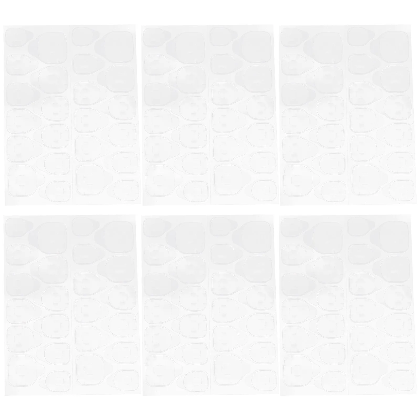 50 Sheets Press on Toe Nail Stickers Jelly Gel Fake Toenails Adhesive Nail Tabs Lightweight Easy to Use for