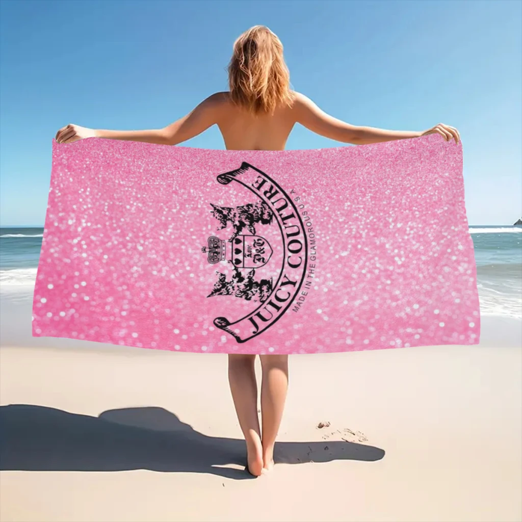 Hot-Sale-Like-Juicy-Couture-Style Beach Towel Poncho Bathing Towels Cover-ups Quick Dry Sand Free Yoga Spa Gym Pool