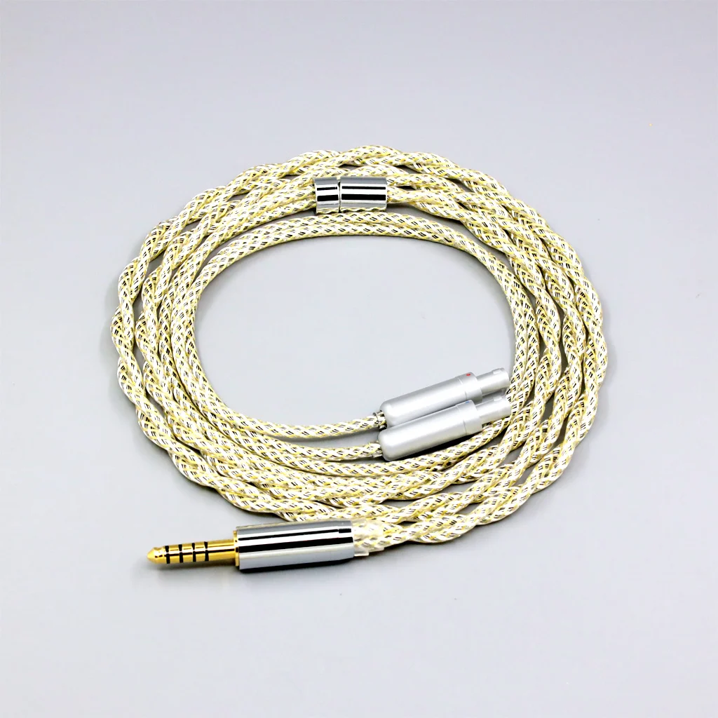 

TypeS 23AWG Litz Shielding Silver OCC Earphone Cable For Sennheiser HD800 HD800s HD820s HD820 Dharma D1000 Headphone 8925