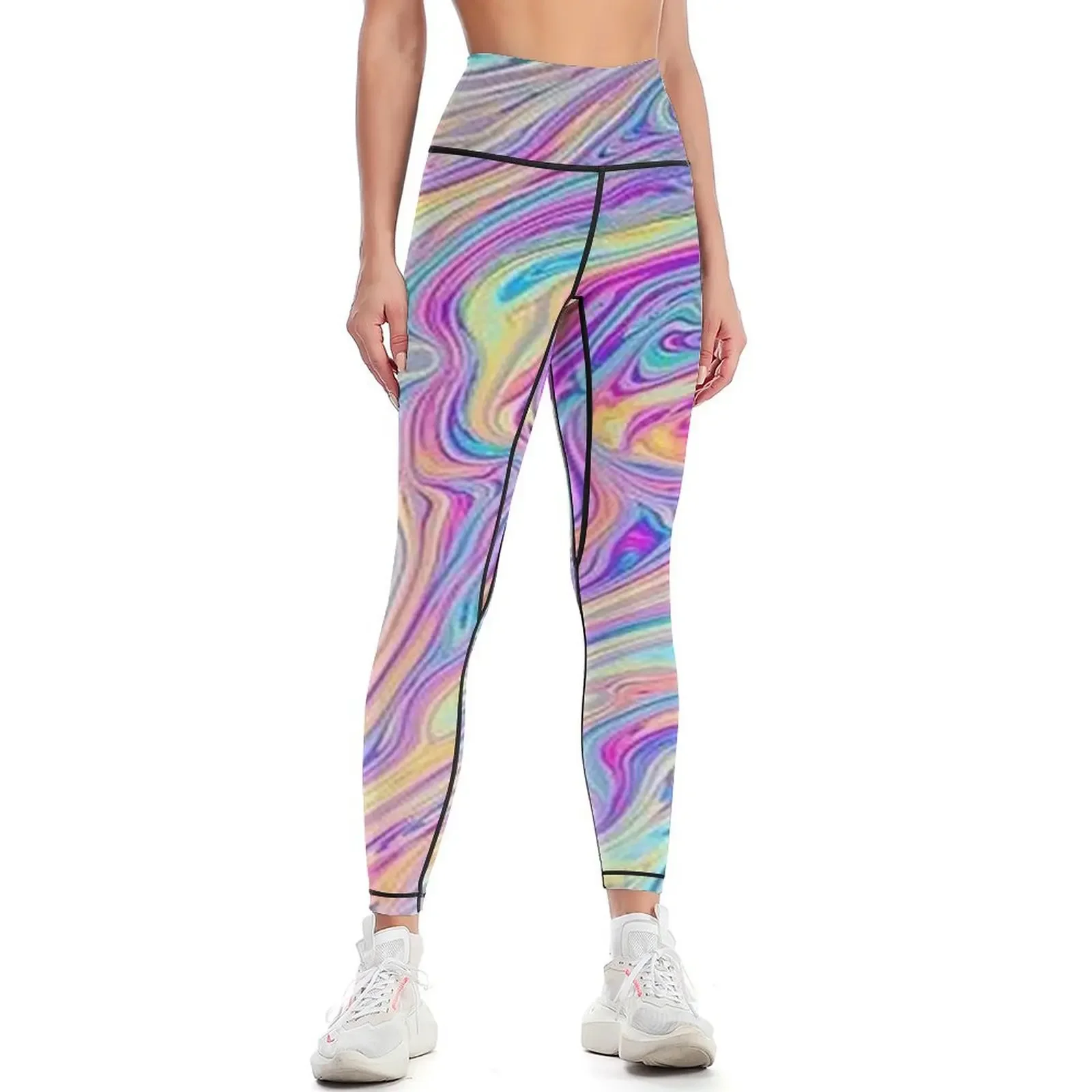

Retro Swirl Leggings gym's sportswear Sportswear woman gym Women's sports pants sportswear gym Womens Leggings