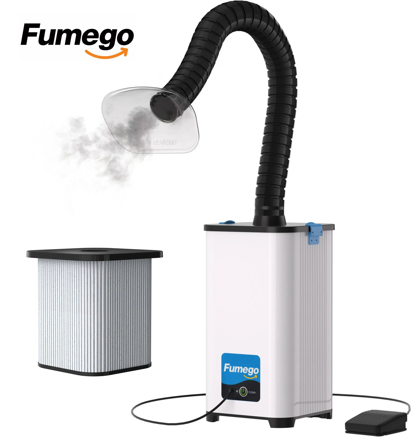 

Fumego Hot-selling 260m³/h Air Flow 130W XF250III Fume Extractor 3-in-1 Filter For Laser Cutting And Marking