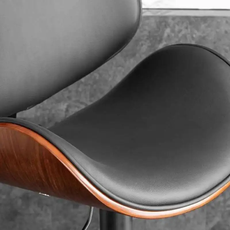 

Leather Office Modern Luxury Bar Chairs Nordic High Stool Bar Chairs Reception Italian Design Home Furniture Barkrukken LLBC